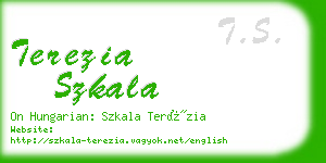 terezia szkala business card